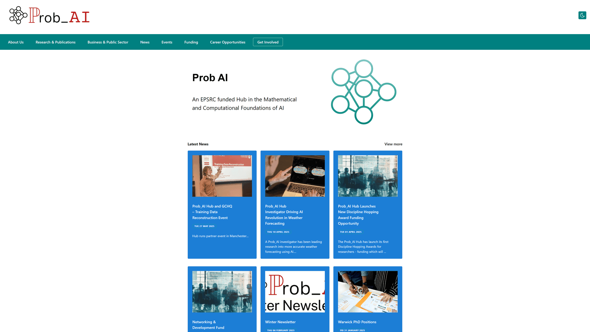 Probabilistic AI Hub interface